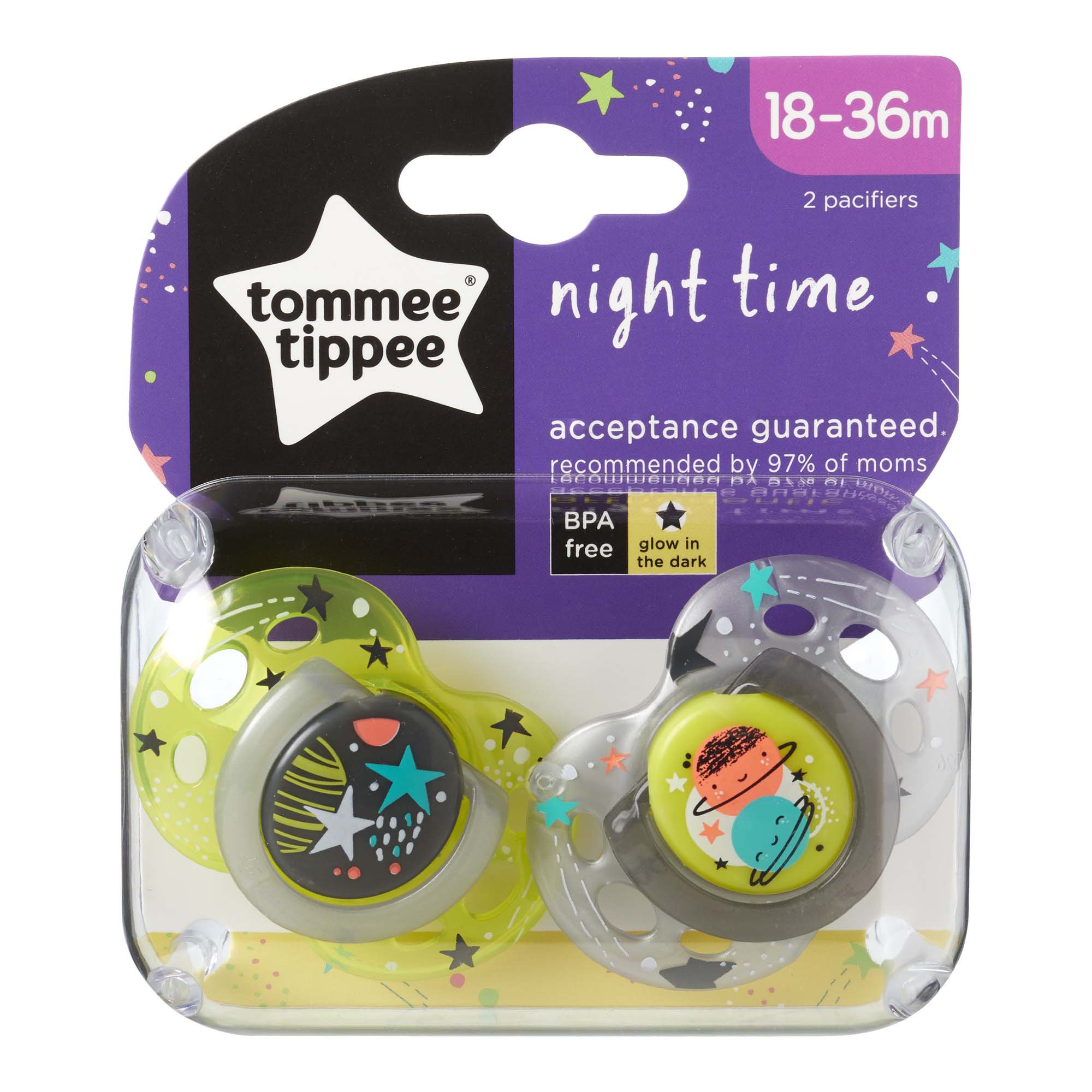 Chupete Nightime Tommee Tippee 0-6m/6-18m/18-36m Full