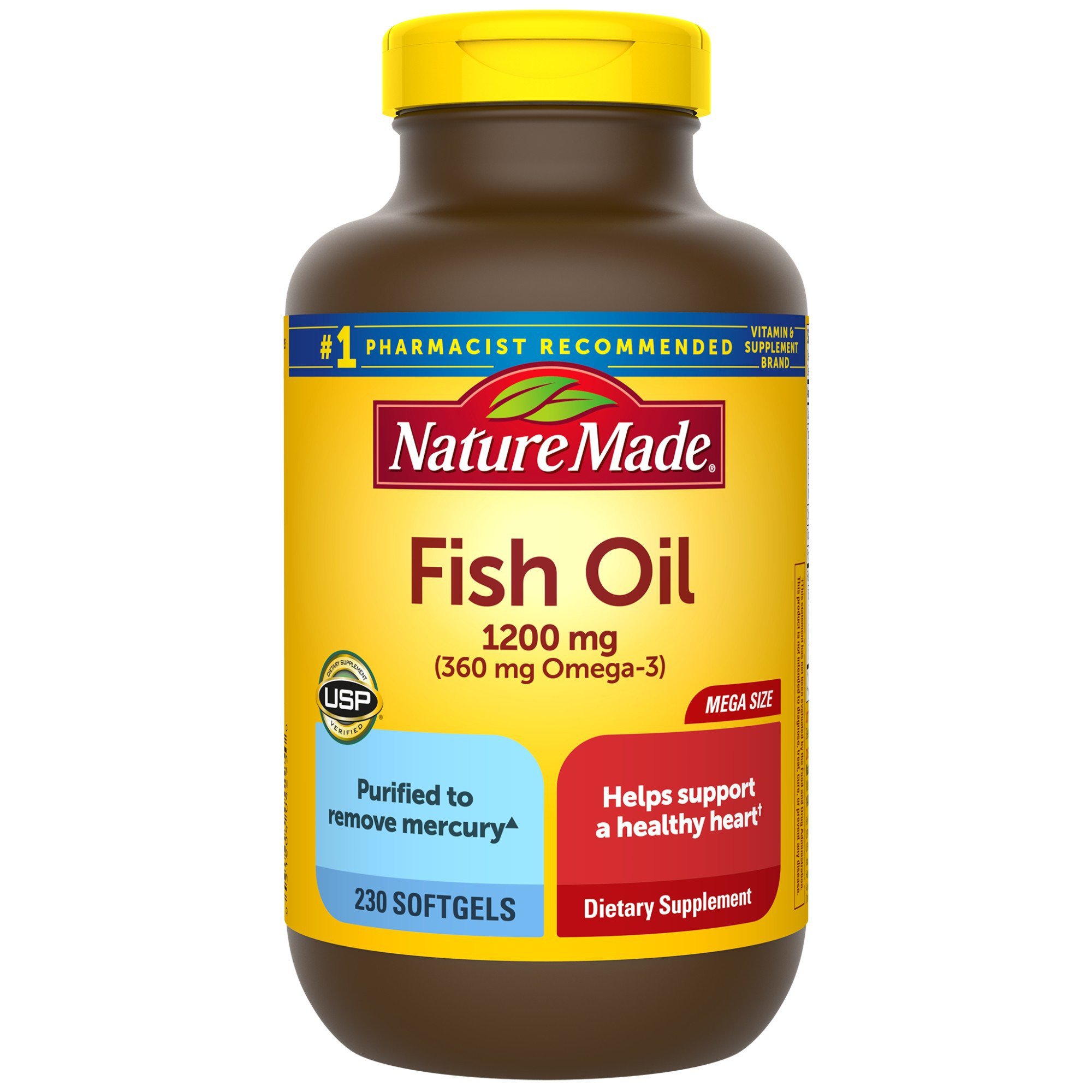 Nature Made Fish Oil Softgels, 230 ct