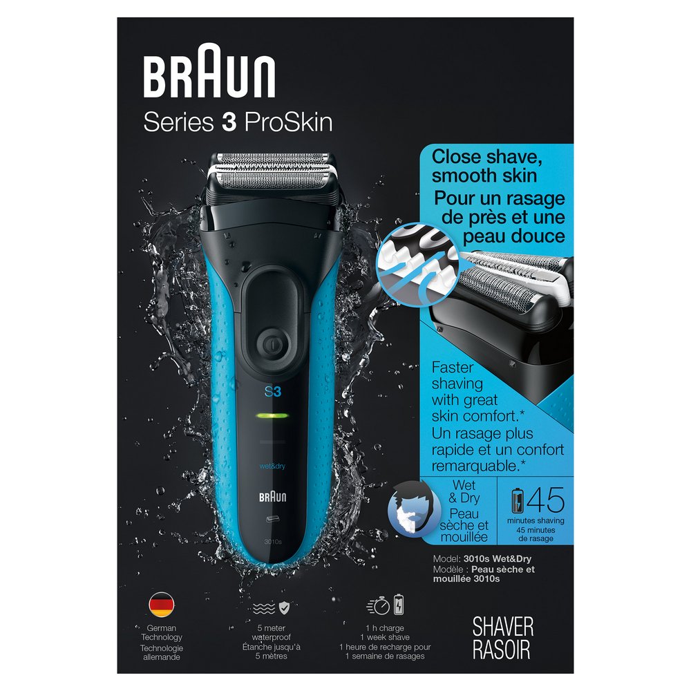 eten Veeg Slink Braun Series 3 ProSkin Wet & Dry Electric Shaver - Shop Bath & Skin Care at  H-E-B