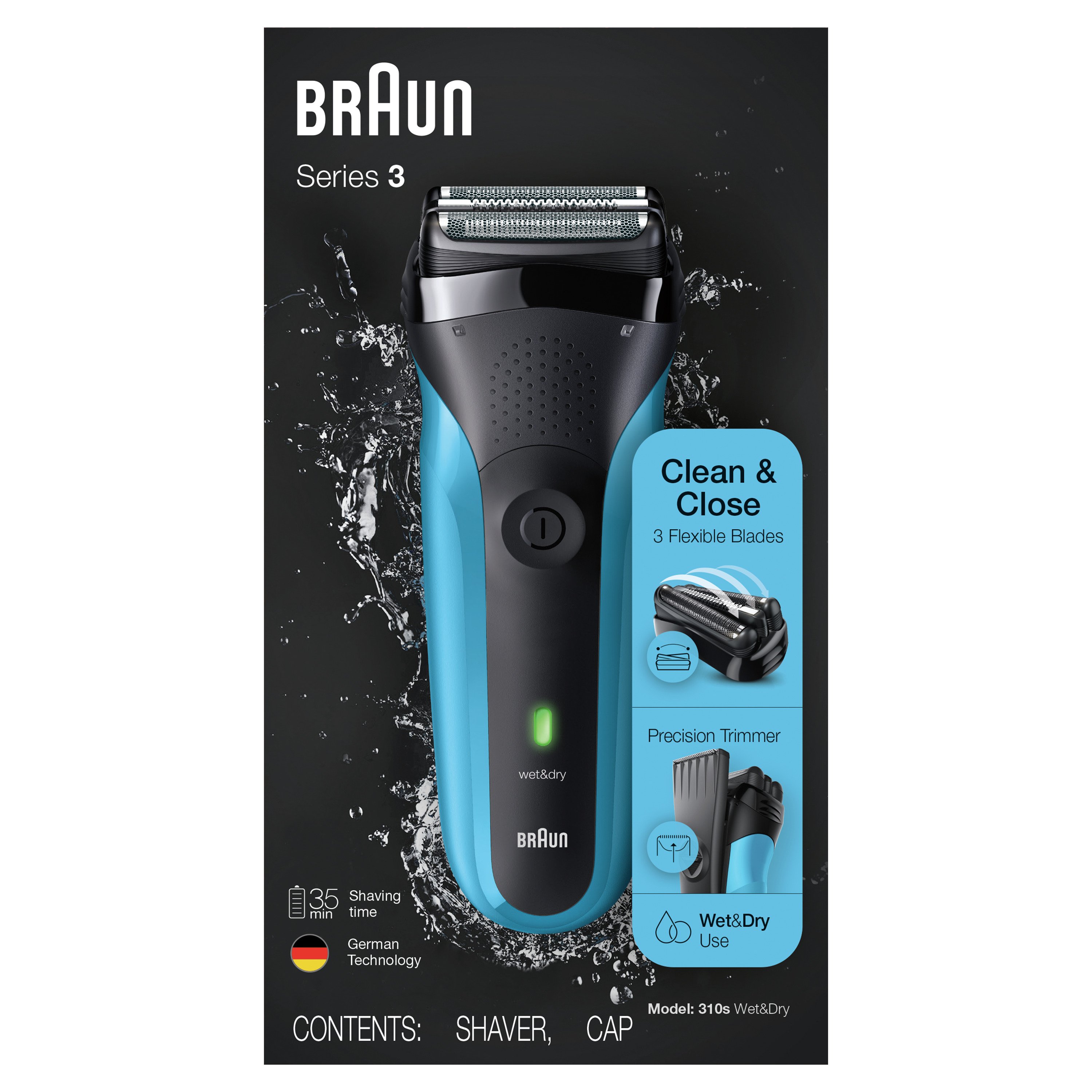 Braun Shaver Series Model 310 Wet & Dry - Shop Bath & Skin Care at H-E-B