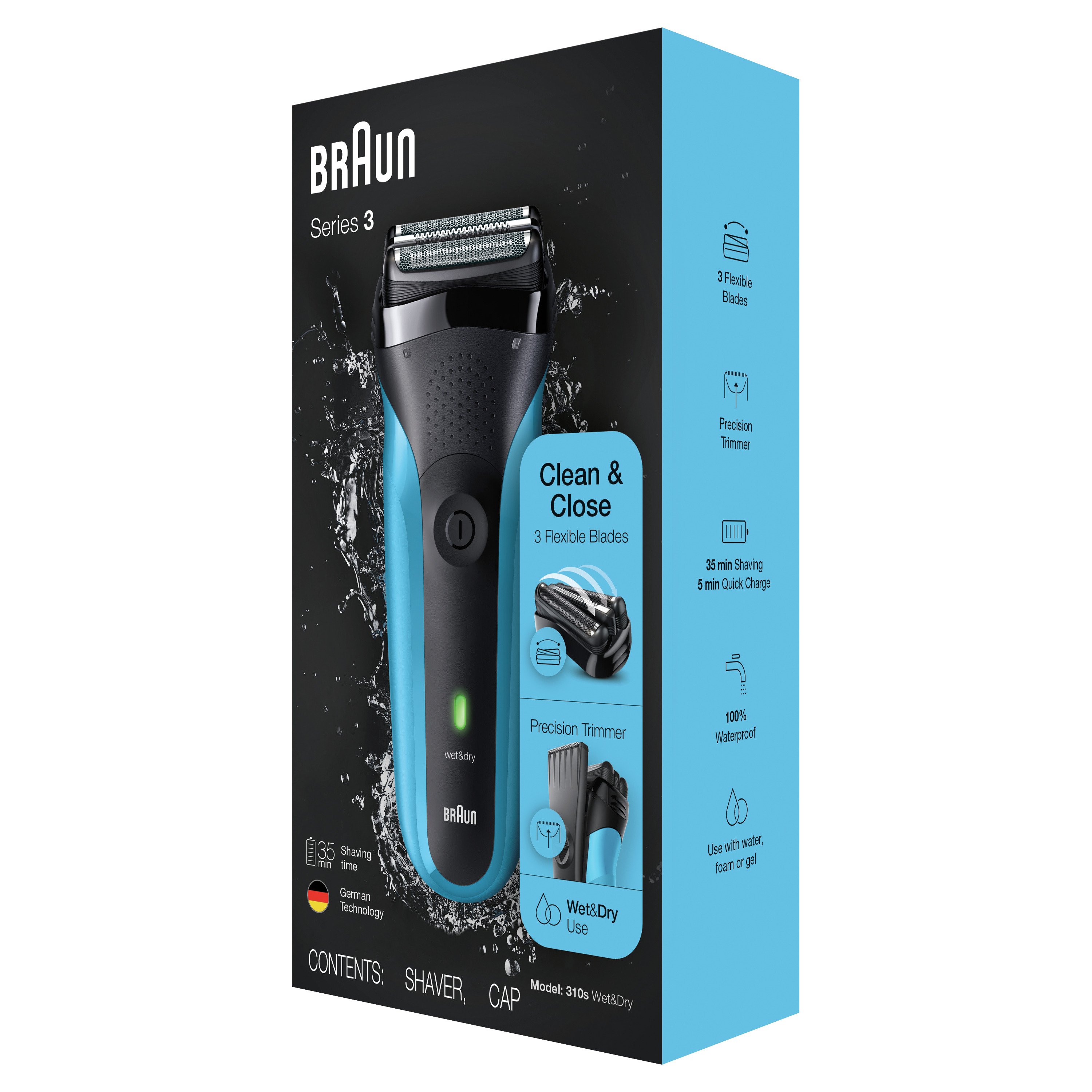 Braun Series 3 ProSkin Wet & Dry Electric Shaver - Shop Electric