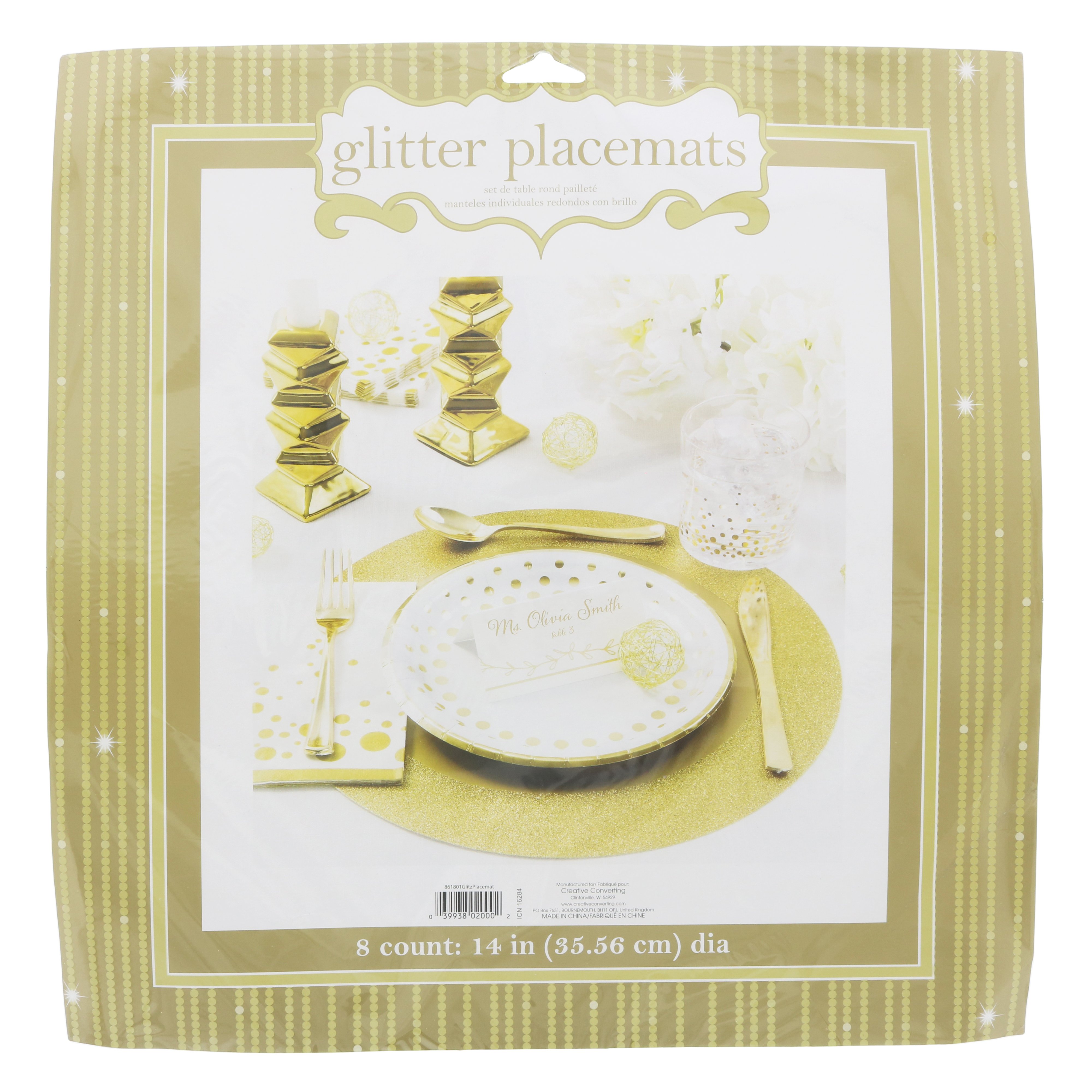Creative Converting Gold Placemat Shop Disposable Kitchenware at HEB