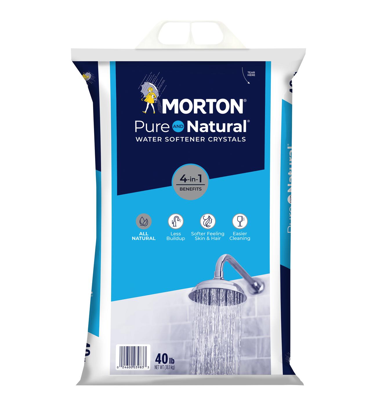 Morton Pure and Natural® Water Softener Salt Crystals; image 1 of 5