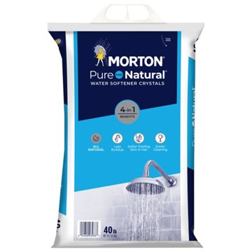 Morton Pure and Natural® Water Softener Salt Crystals, 40 lb