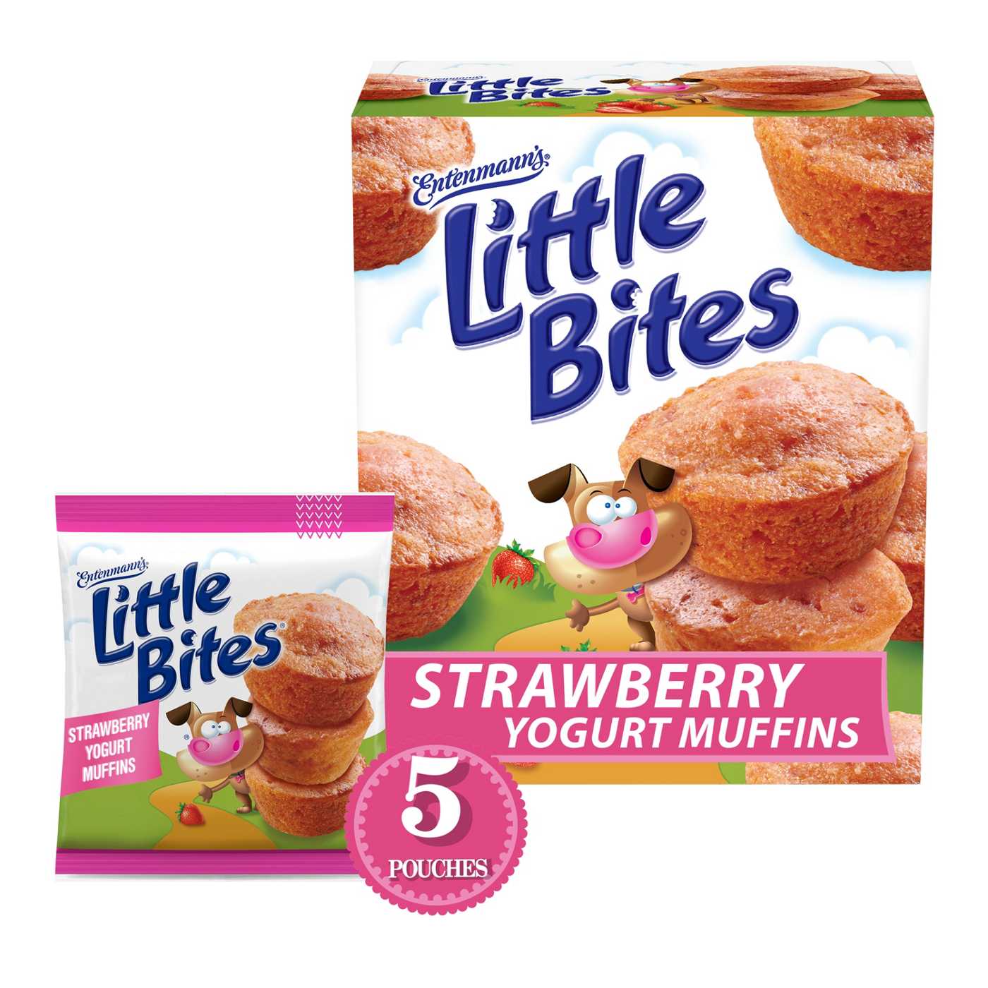 Entenmann's Little Bites Strawberry Yogurt Mini Muffins; image 1 of 3