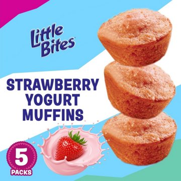 Entenmann's Little Bites Strawberry Yogurt Mini Muffins Packs, 5 ct