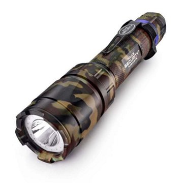 Police Security Camo Trac Tact Flashlight with UV