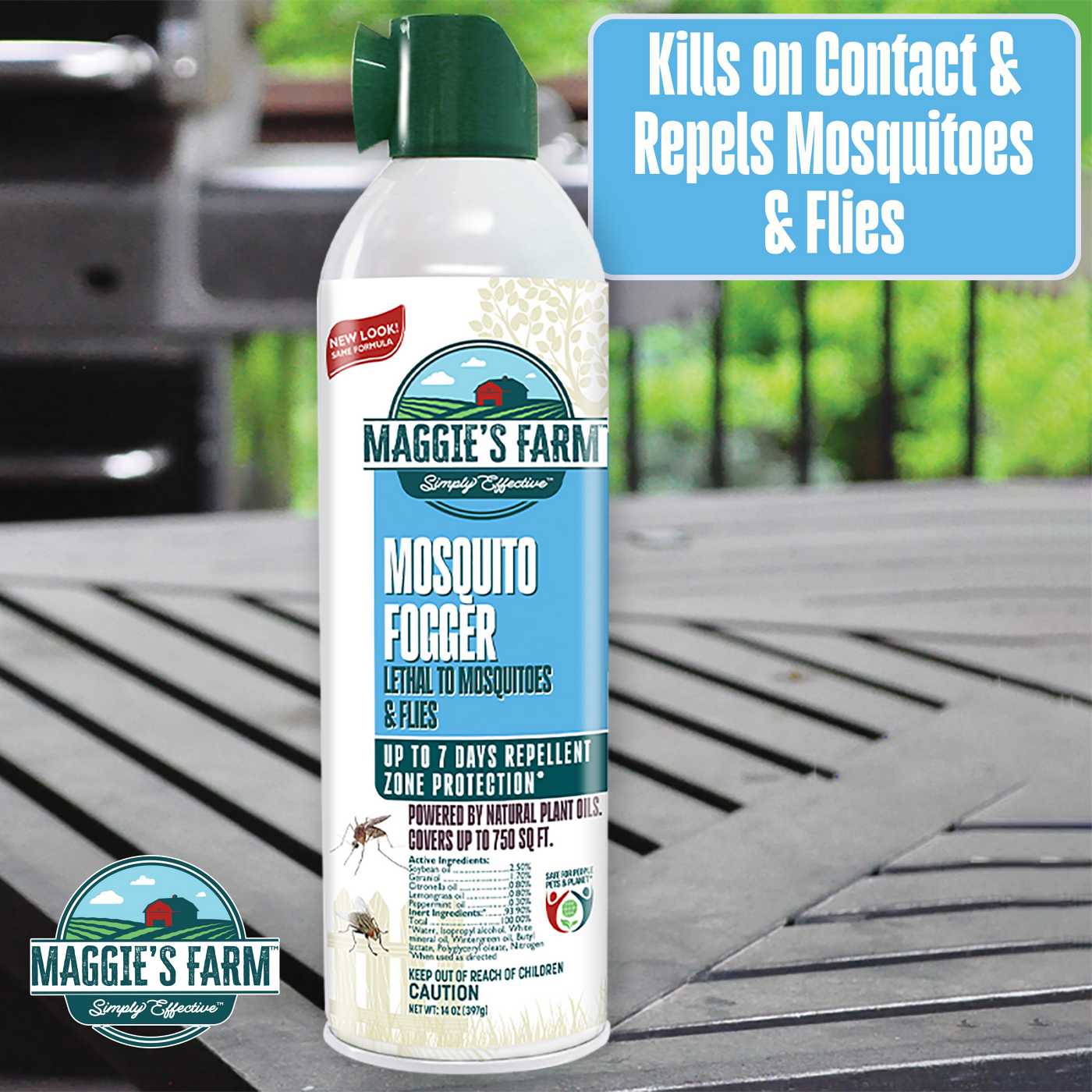 Maggie's Farm Simply Effective Mosquito Outdoor Fogger – Natural Fresh Scent; image 2 of 7