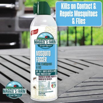 Maggie's Farm Simply Effective Mosquito Outdoor Fogger – Natural Fresh Scent, 14 oz