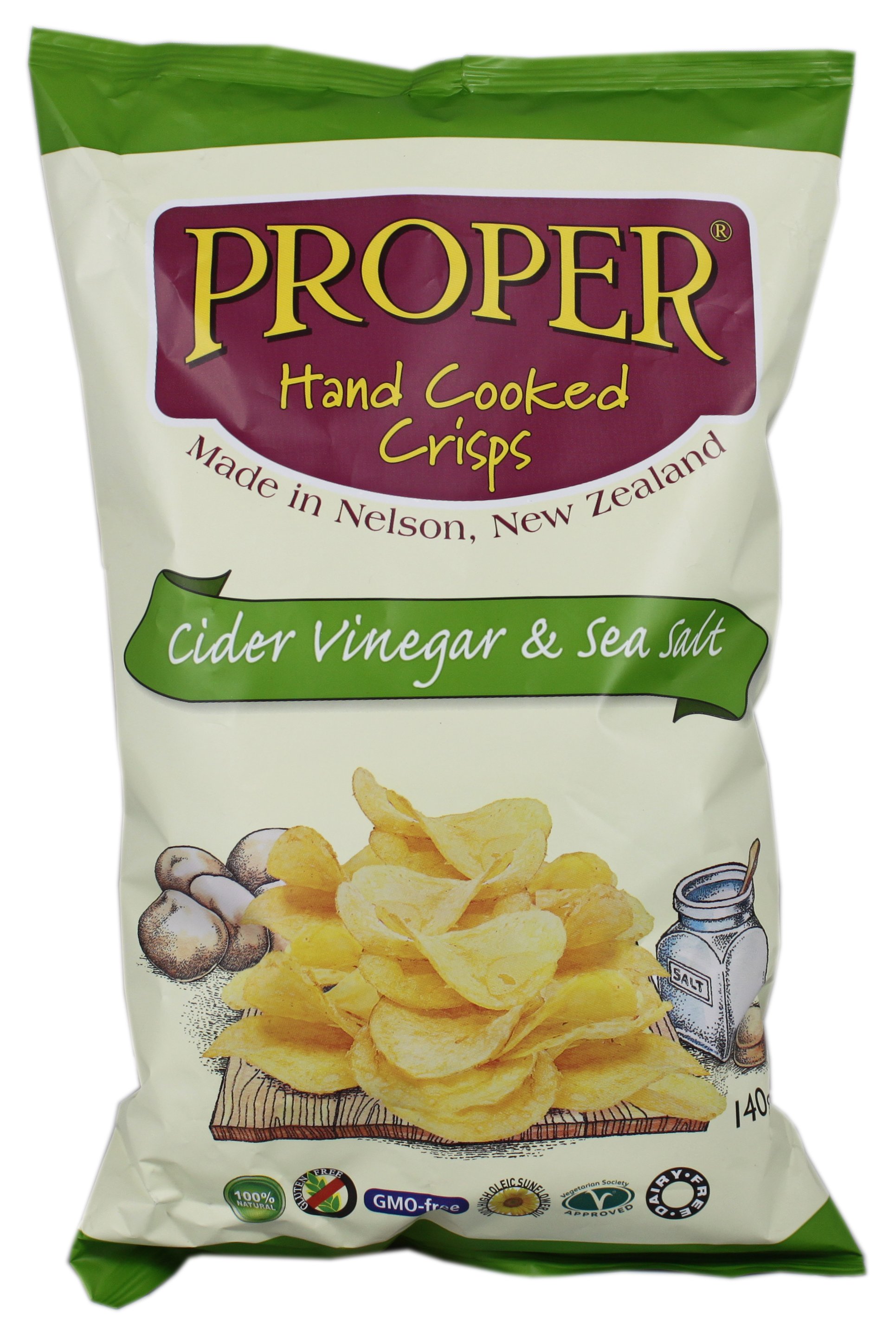 Proper Crisps Cider Vinegar & Sea Salt Shop Snacks & Candy at HEB