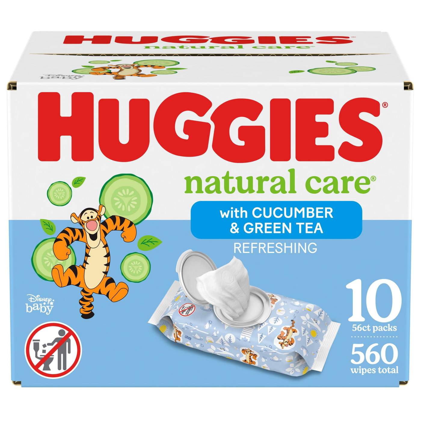 Huggies Natural Care Cucumber & Green Tea Baby Wipes 10 Pk; image 1 of 7