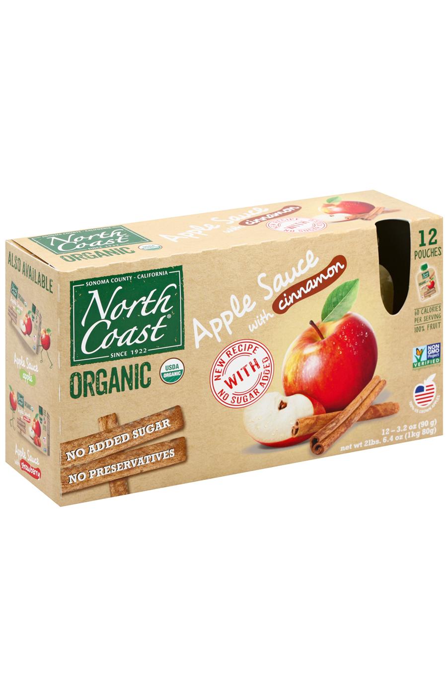 North Coast Organic Apple Sauce with Cinnamon Pouches; image 1 of 2