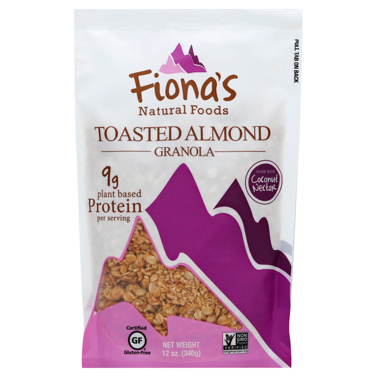 Fionas Natural Foods Gluten Free Toasted Almond Granola Shop Granola Snack Bars At H E B