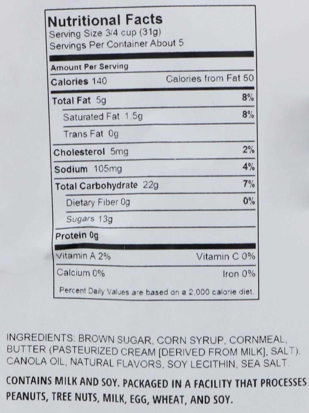 Bea's Simply Caramel Corn Puffs; image 2 of 2