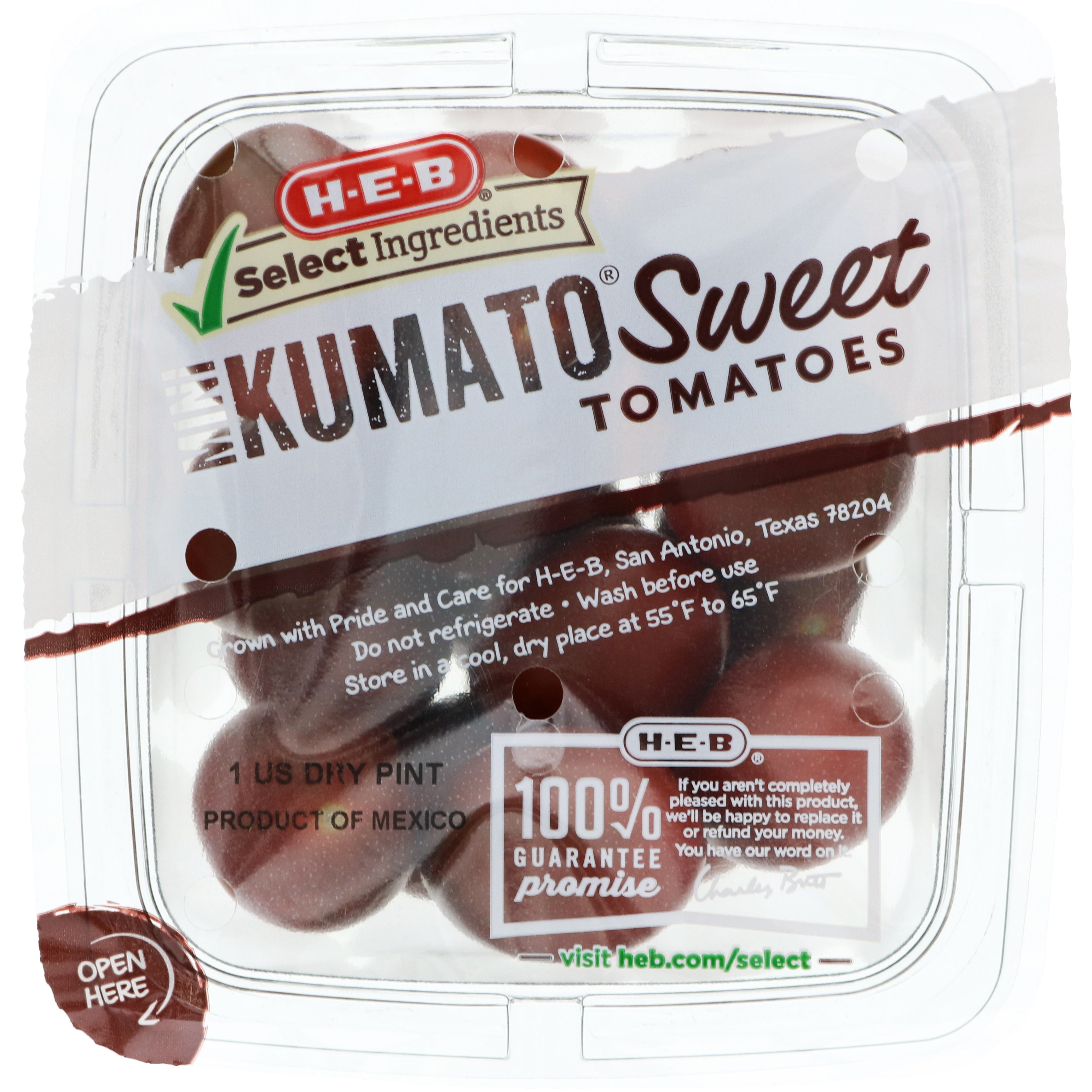 H E B Select Ingredients Mini Kumato Tomatoes Shop Tomatoes At H E B