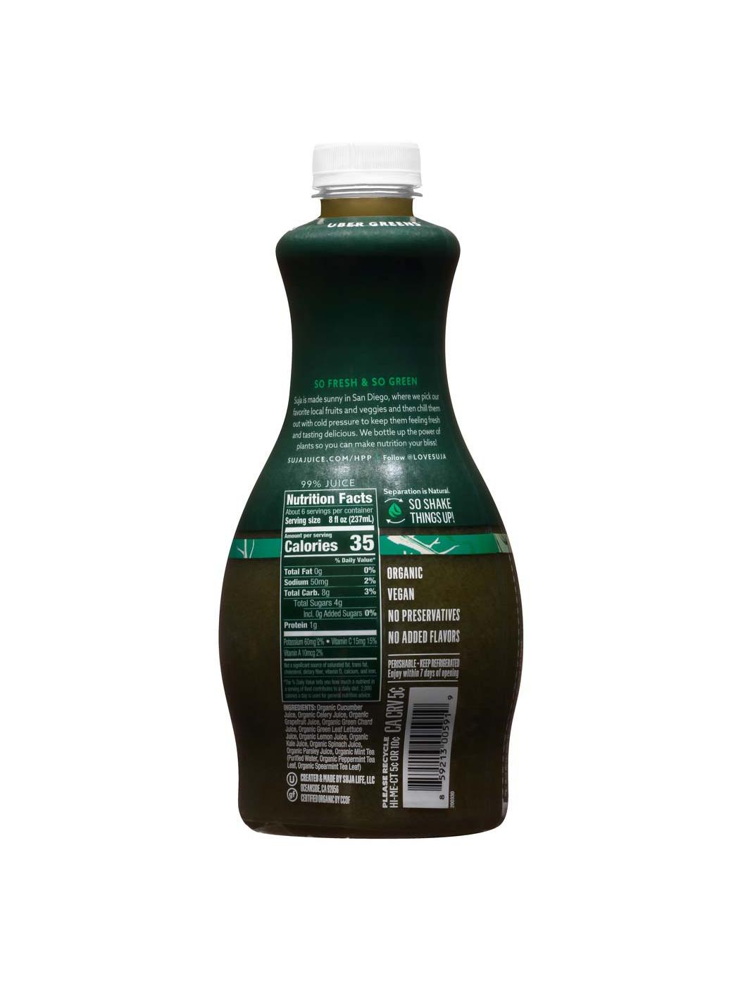 Suja Uber Greens Organic Cold-Pressed Juice; image 2 of 2