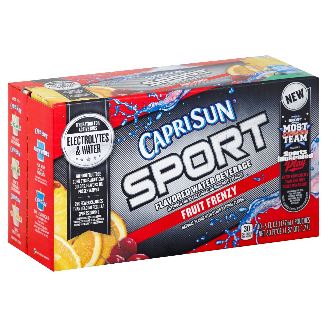 Capri Sun Sport Fruit Punch 6 Oz Pouches Shop Juice At H E B   002120716