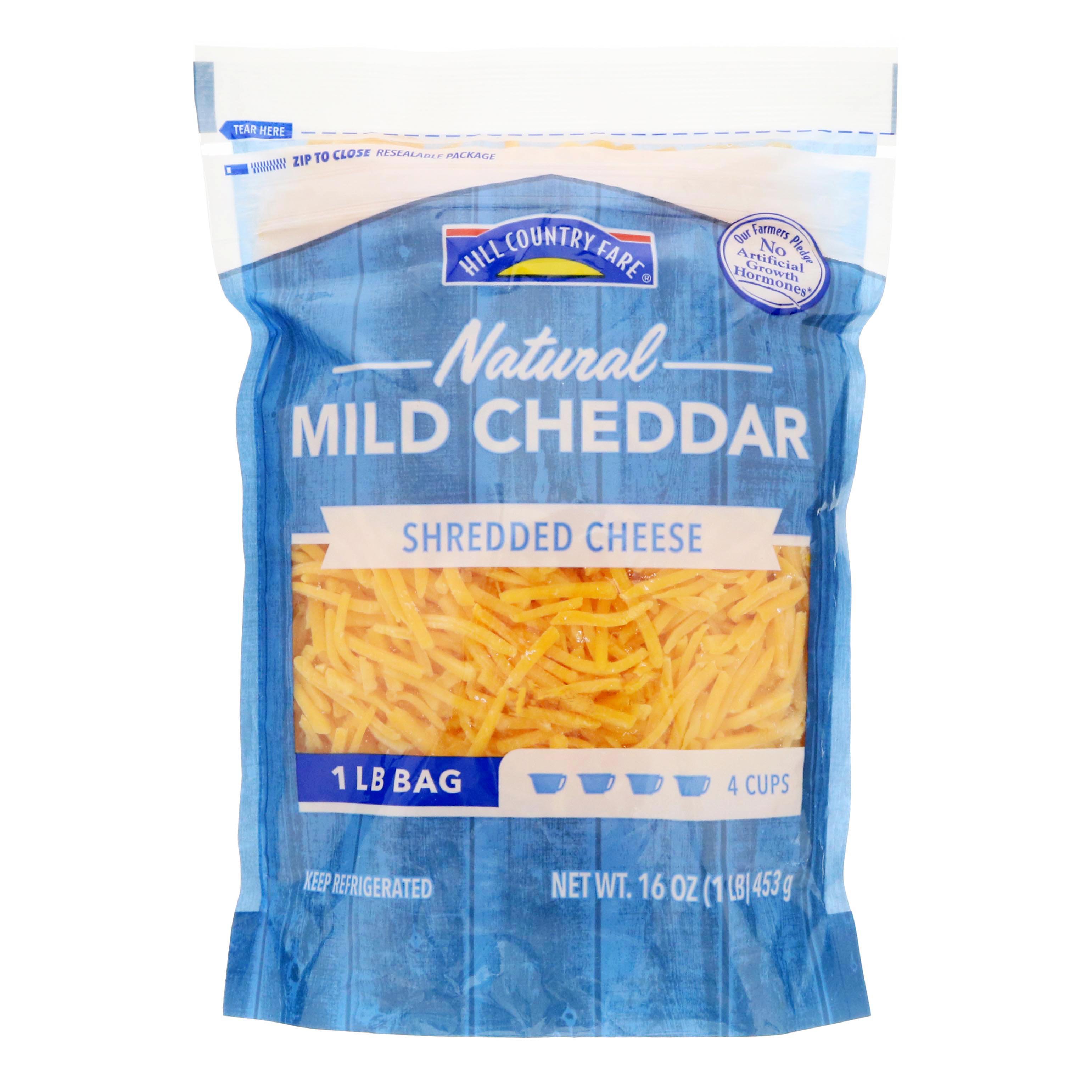 Hill Country Fare Mild Cheddar Shredded Cheese, 16 oz