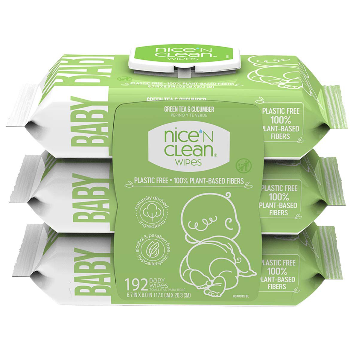 Nice 'N Clean Baby Wipes Green Tea Cucumber Shop Baby Wipes at HEB
