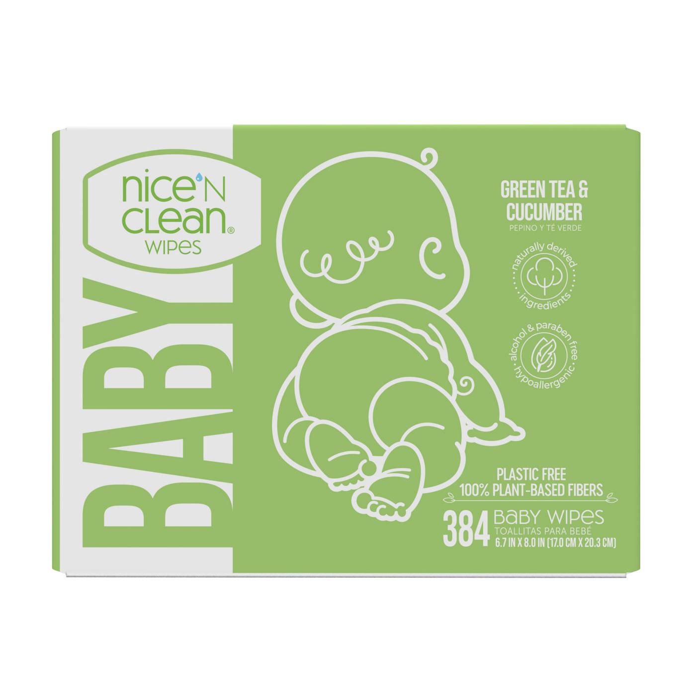 Nice 'N Clean Green Tea & Cucumber Scented Baby Wipes; image 2 of 3