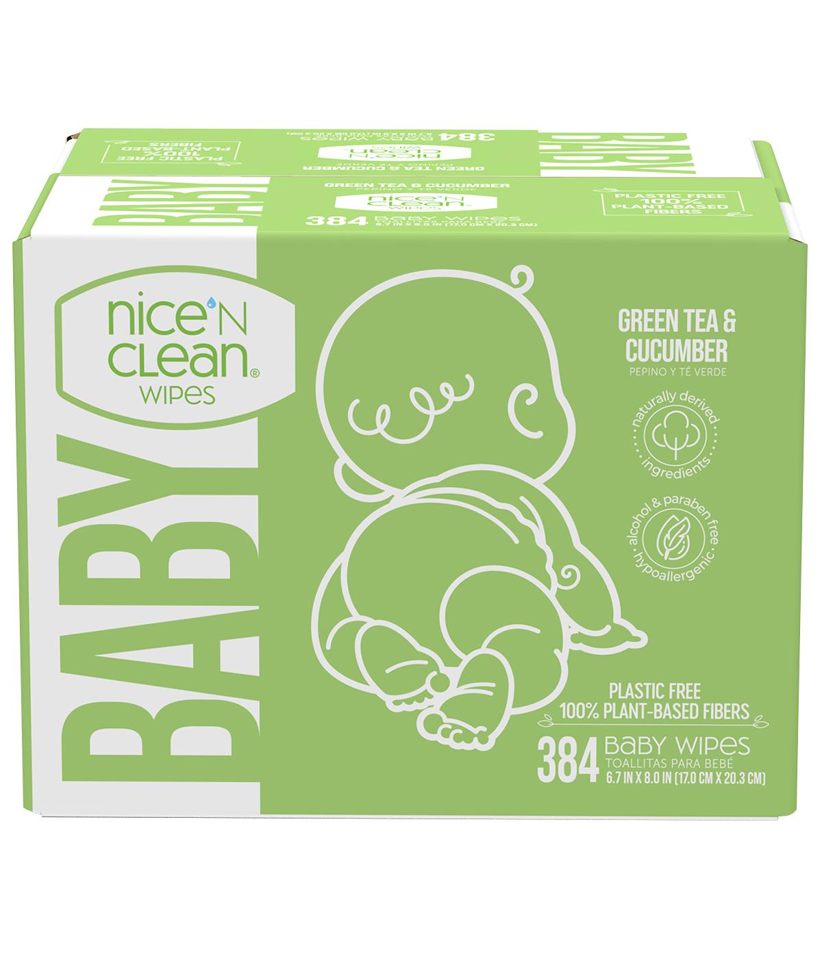 Nice 'N Clean Green Tea & Cucumber Scented Baby Wipes; image 3 of 3
