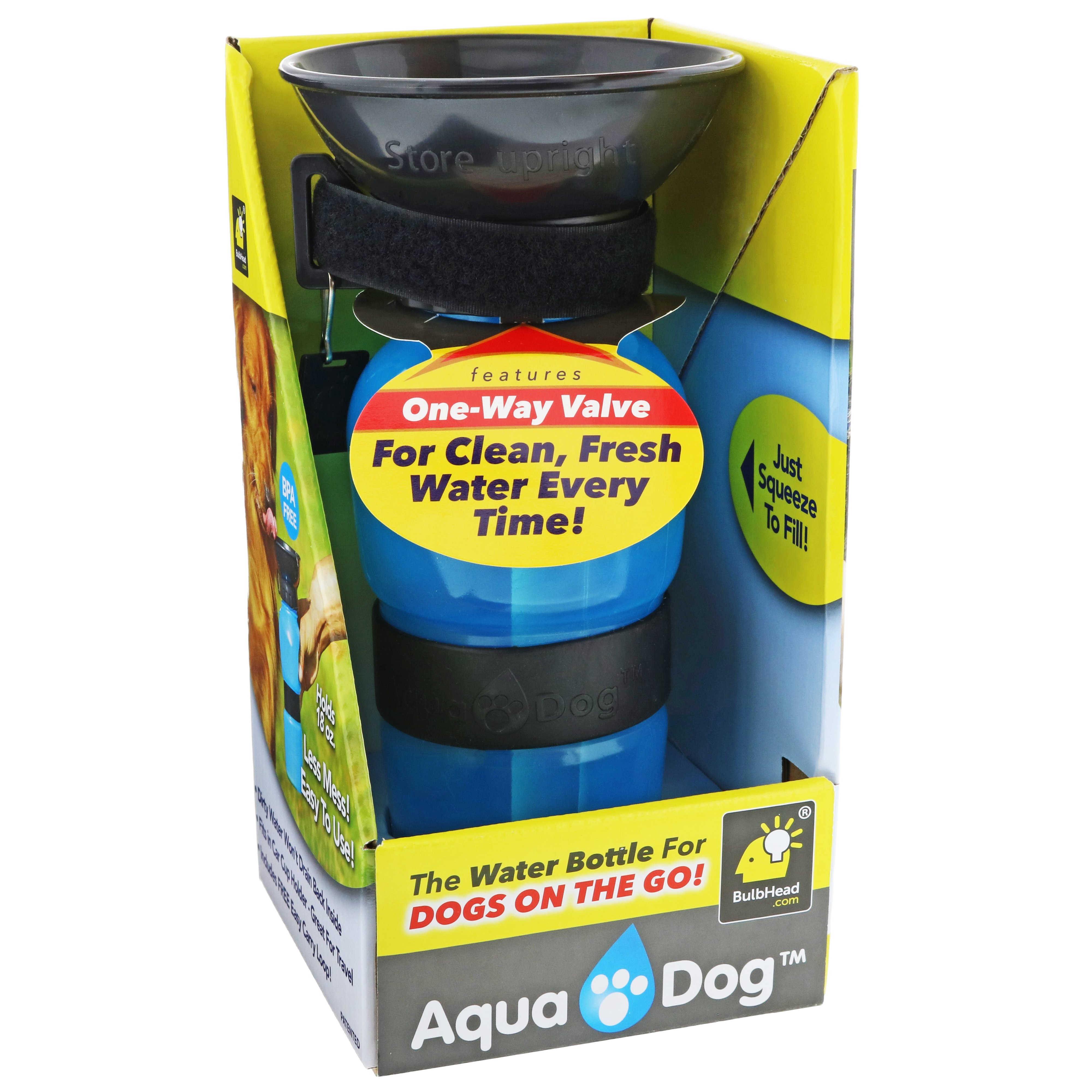 Aqua dog water on sale bottle