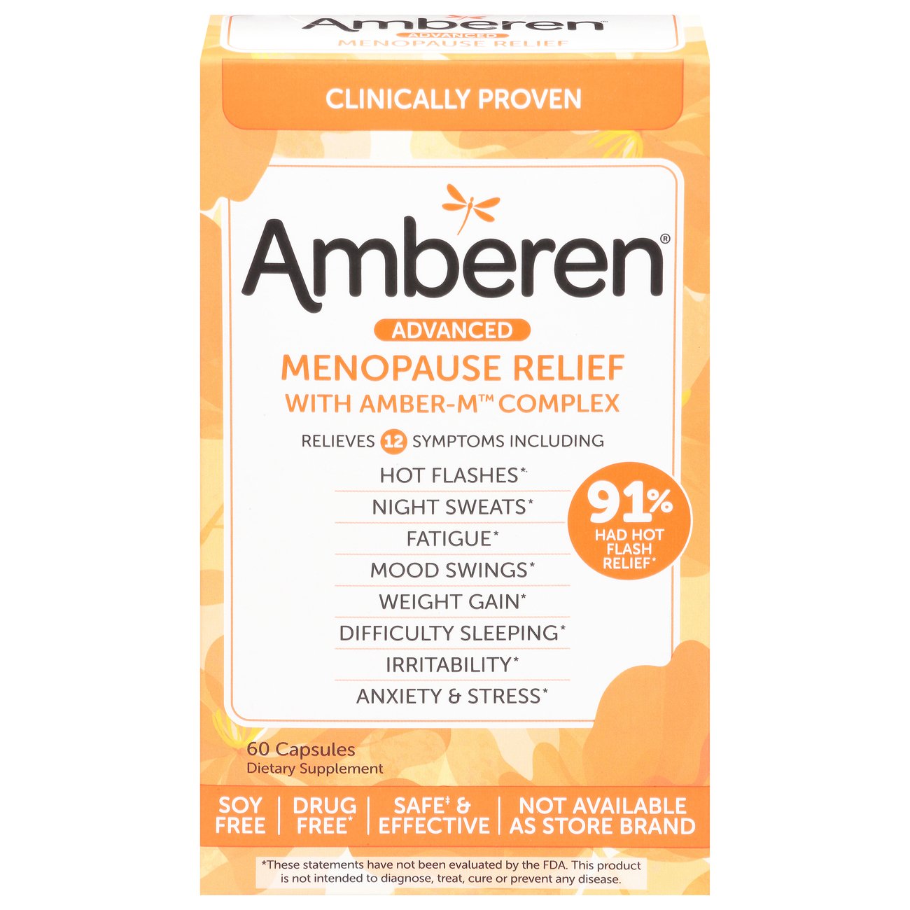 Amberen Menopause Relief Shop Herbs And Homeopathy At H E B 8090