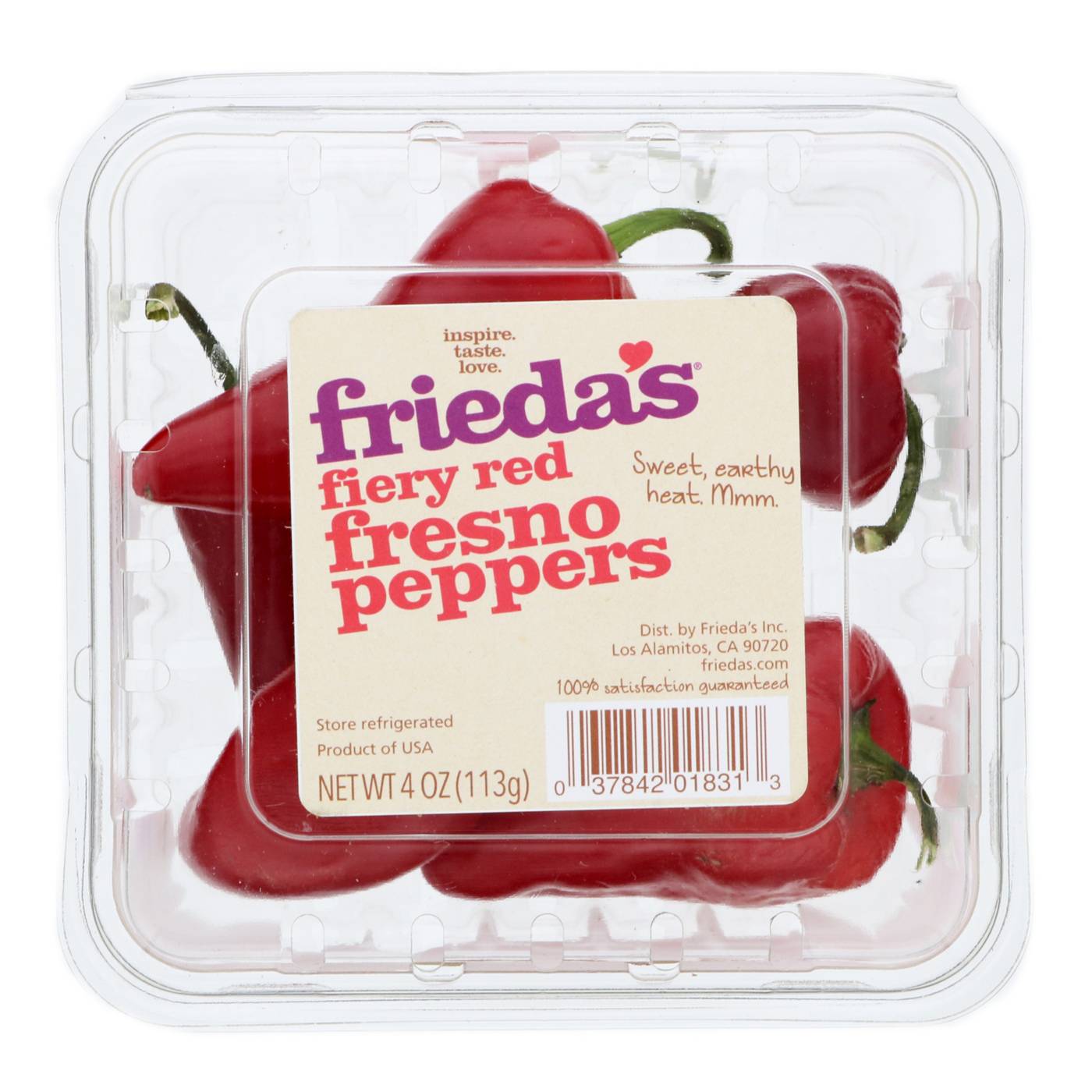 Frieda's Fiery Red Fresno Peppers; image 2 of 2