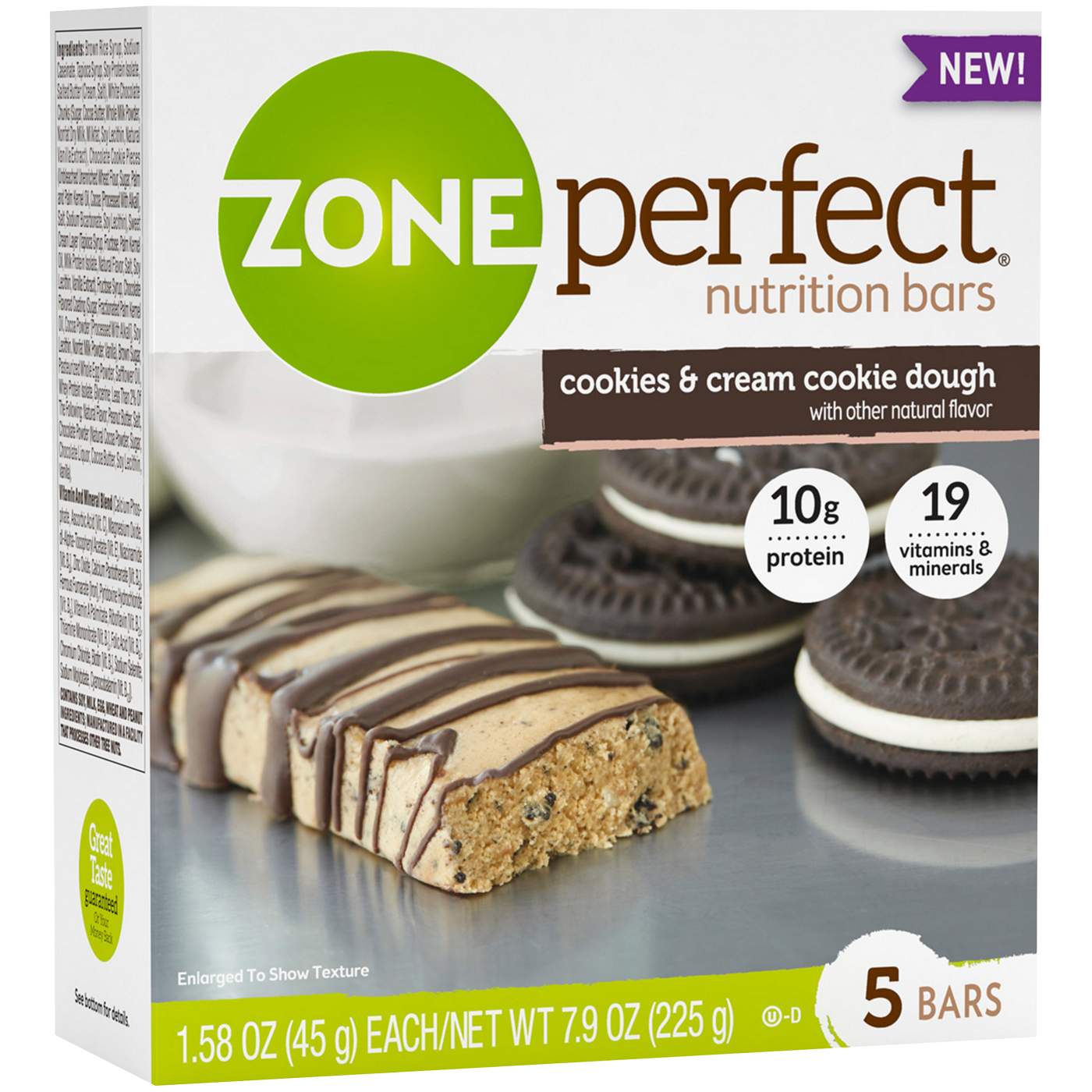 ZonePerfect Nutrition Bars Cookies & Cream Cookie Dough; image 1 of 2