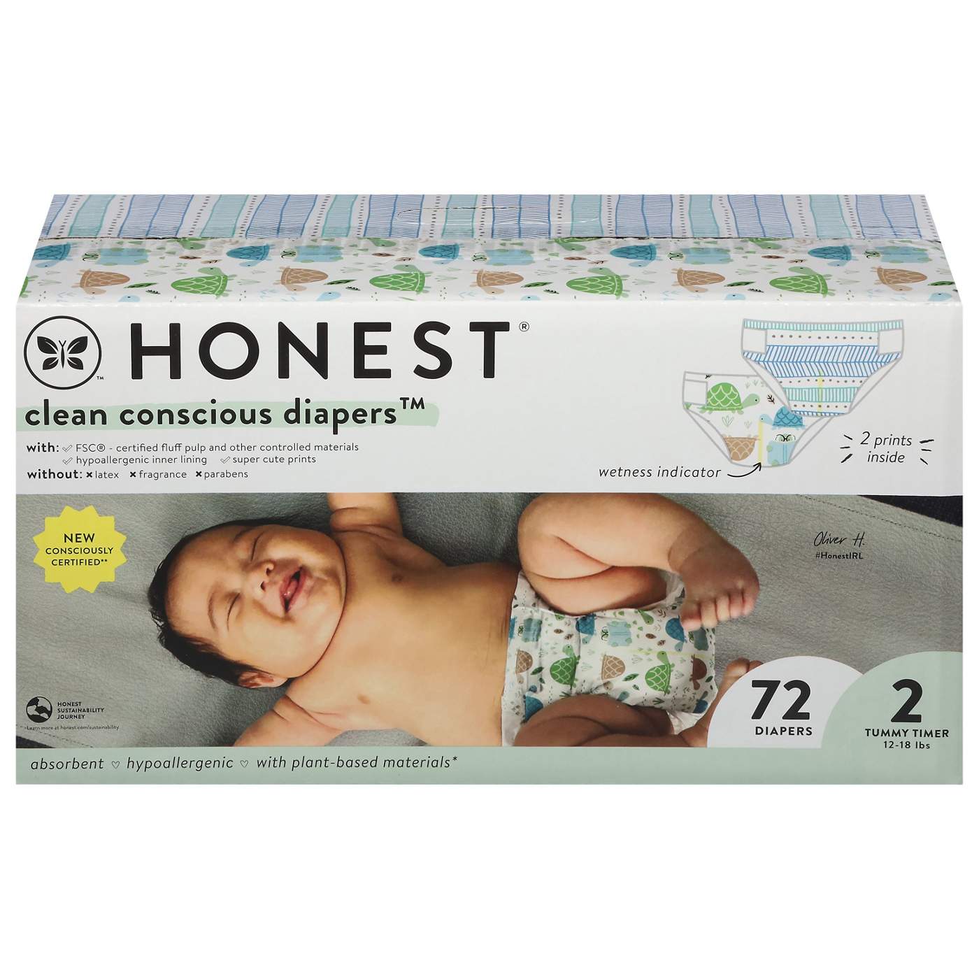 The Honest Company Clean Conscious Diapers Club Box - Size 2, 2 Print Pack; image 1 of 4