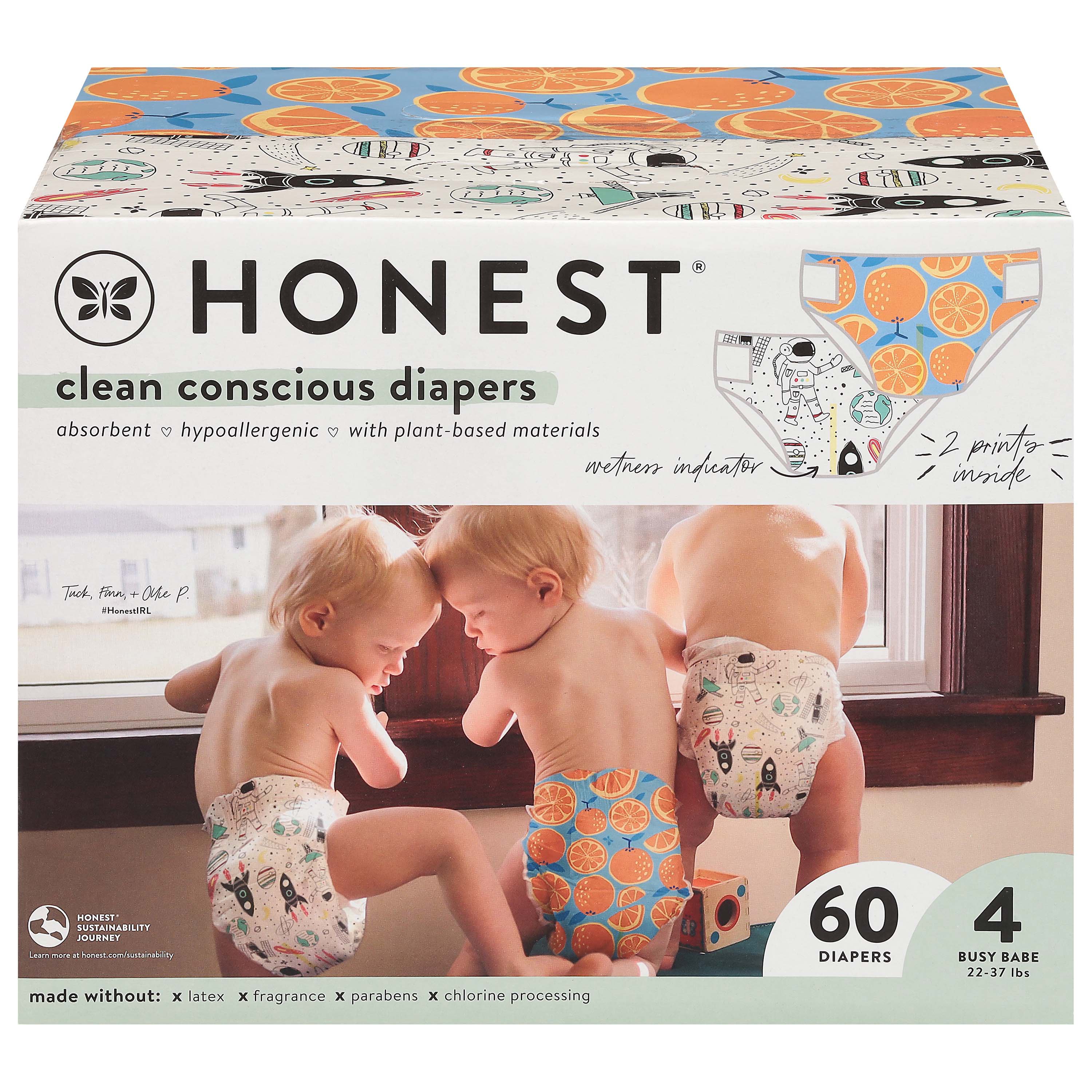 The Honest Company Clean Conscious Diapers Club Box - Size 4, 2 Print Pack  - Shop Diapers at H-E-B