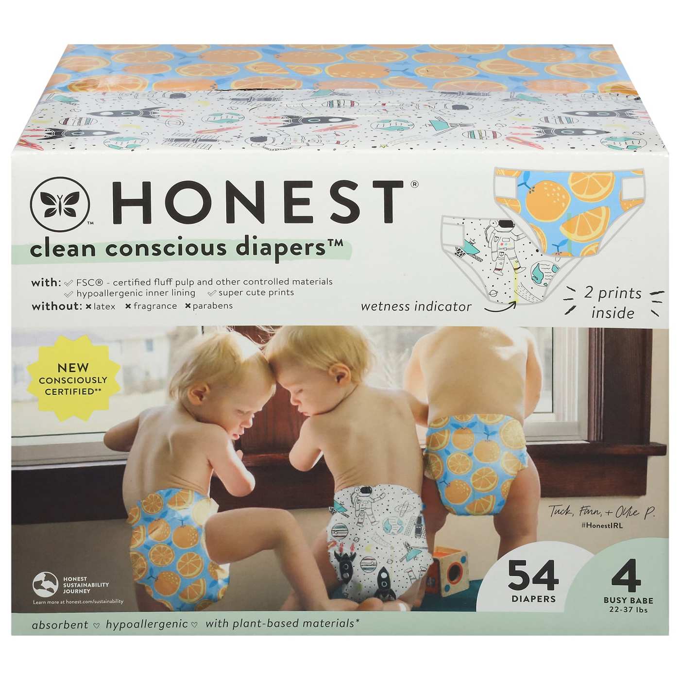 The Honest Company Clean Conscious Diapers Club Box - Size 4, 2 Print Pack; image 1 of 3