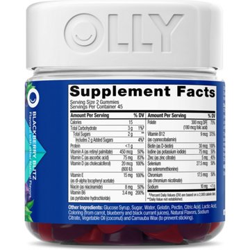OLLY Men's Multivitamin Wellness Support Gummies - Blackberry, 90 ct