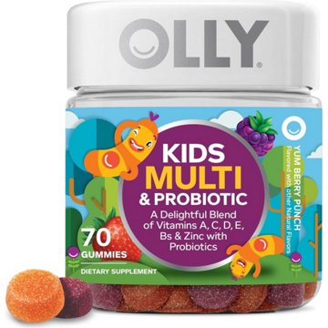 OLLY Kids Multivitamin & Probiotic Digestive Gummies - Berry, 70 ct