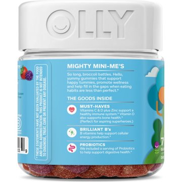 OLLY Kids Multivitamin & Probiotic Digestive Gummies - Berry, 70 ct