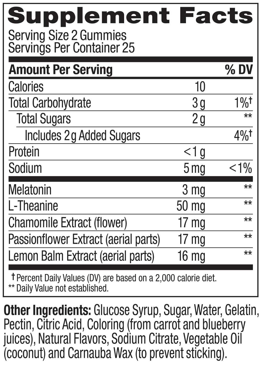 OLLY Sleep Gummy Supplement, 3mg Melatonin, L-Theanine, Chamomile, Blackberry Zen Flavor, 50 Ct; image 10 of 11