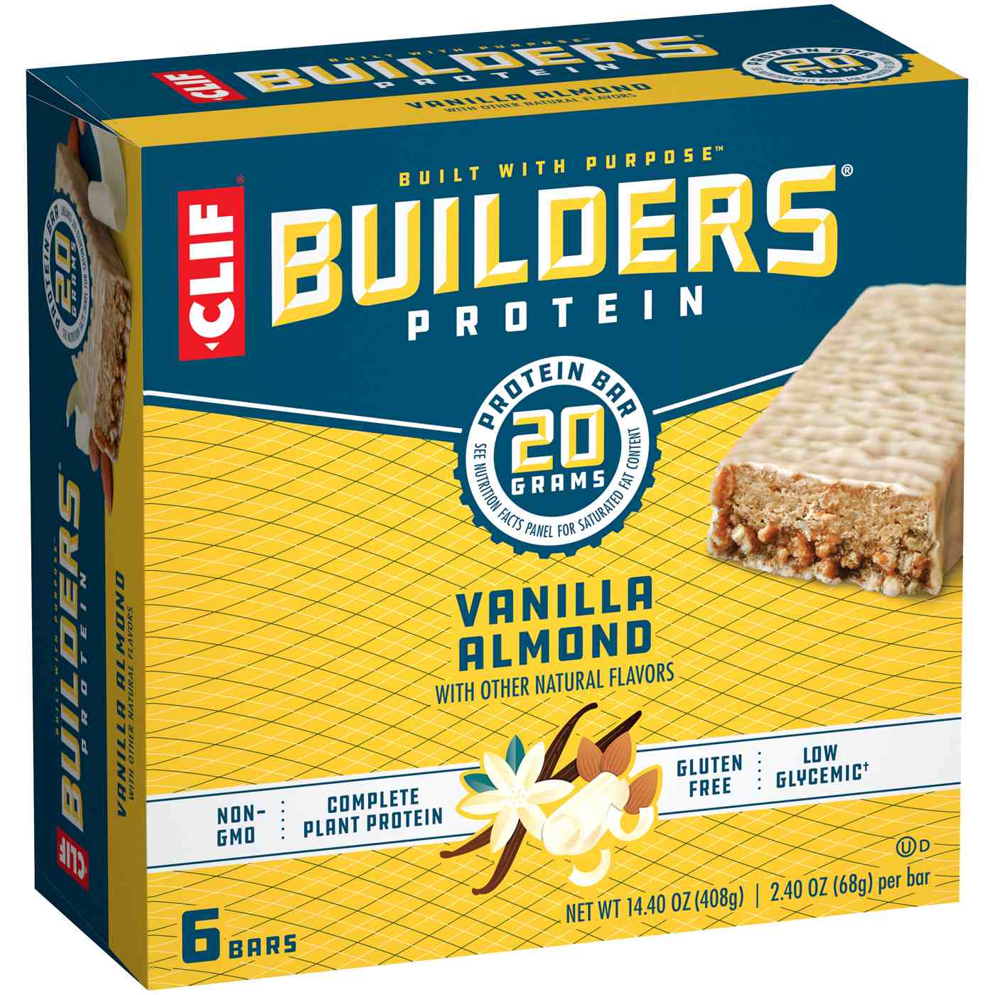 Clif Builders 20g Protein Bars - Vanilla Almond; image 2 of 2