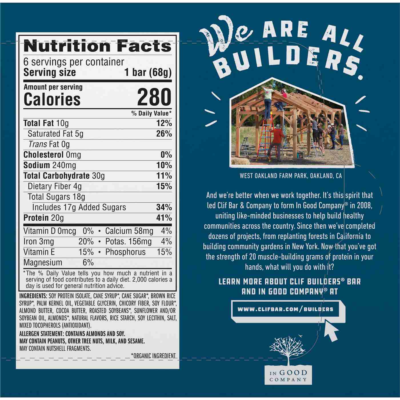 Clif Builders 20g Protein Bars - Vanilla Almond; image 8 of 10