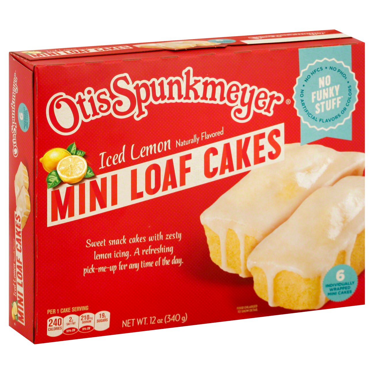 Otis Spunkmeyer Mini Loaf Cake Iced Lemon Shop Snack Cakes at HEB