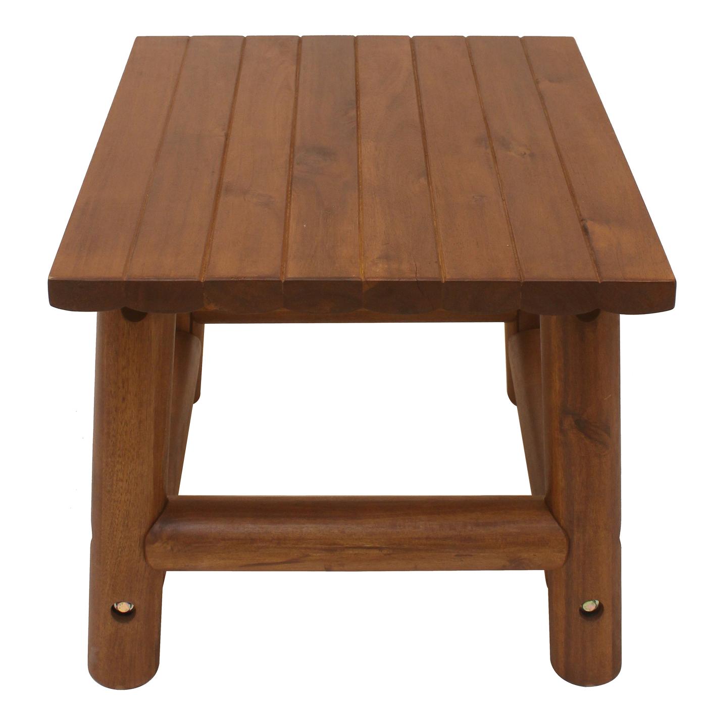 Leigh Country Amber-Log Wood End Table; image 3 of 3