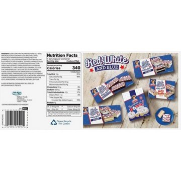 Little Debbie Red White & Blue Chocolate Snack Cakes, 10 ct