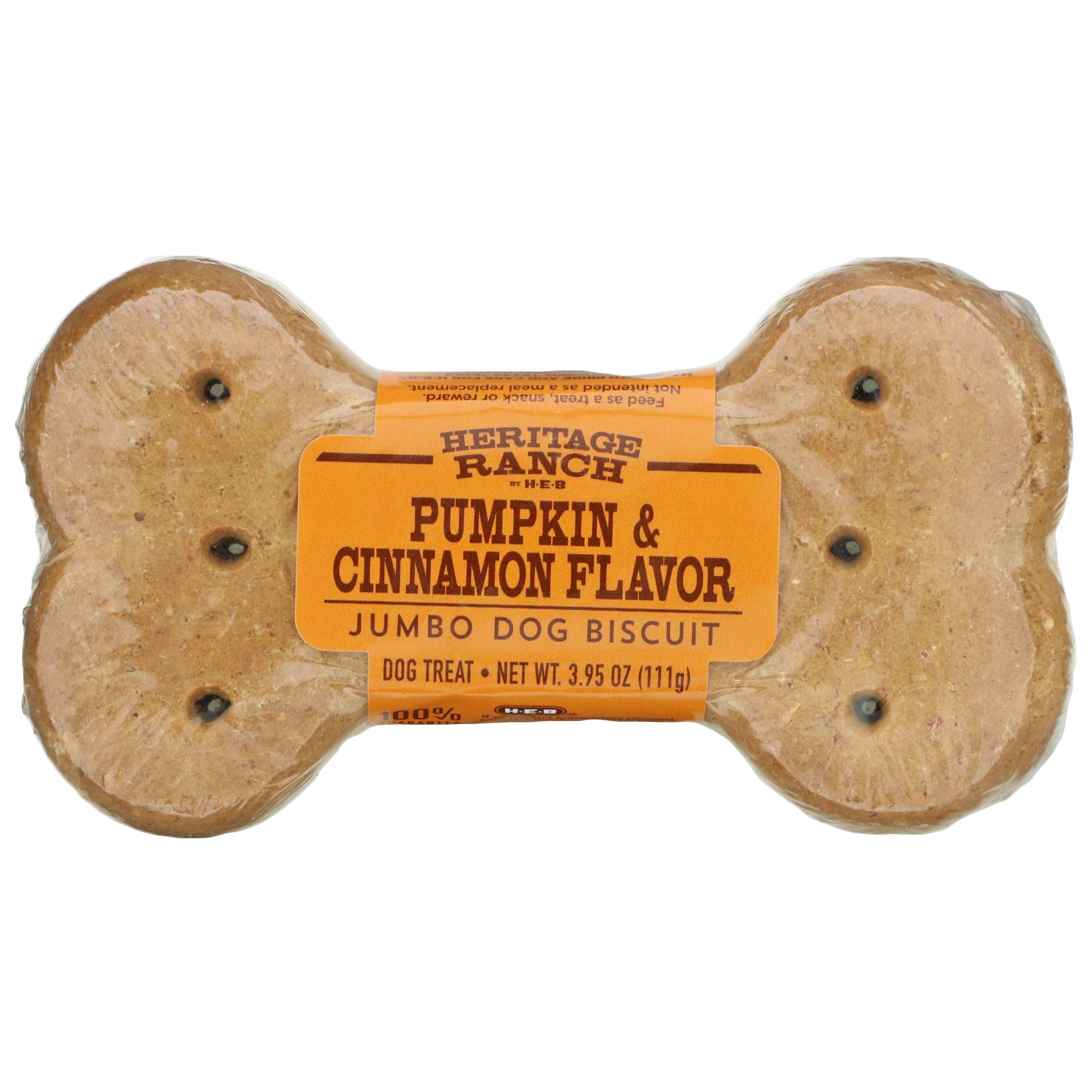 Heritage Ranch By H-E-B Pumpkin & Cinnamon Jumbo Biscuit Dog Treat ...