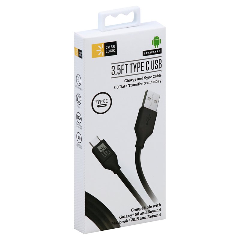Vinagre Resonar obesidad Case Logic USB C-type 3.0 Speed Cable - Shop Electronics at H-E-B