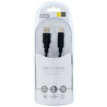 Case Logic USB 2.0 Printer Cable, 6 ft