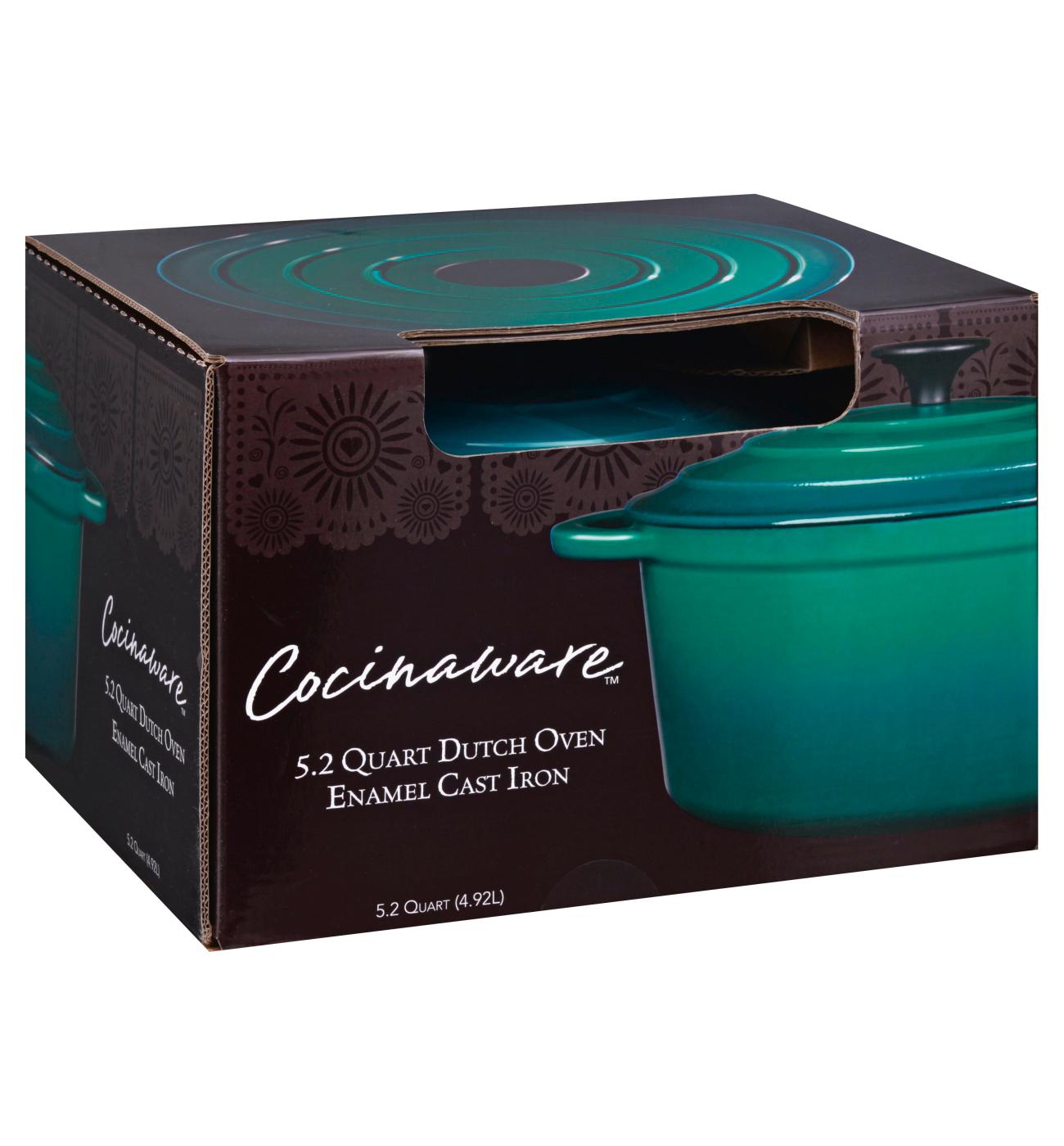 Cocinaware Enamel Cast Iron Dutch Oven Aqua Blue Shop Dutch ovens