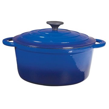 Cocinaware Enamel Cast Iron Dutch Oven - Cobalt Blue, 5.2 qt