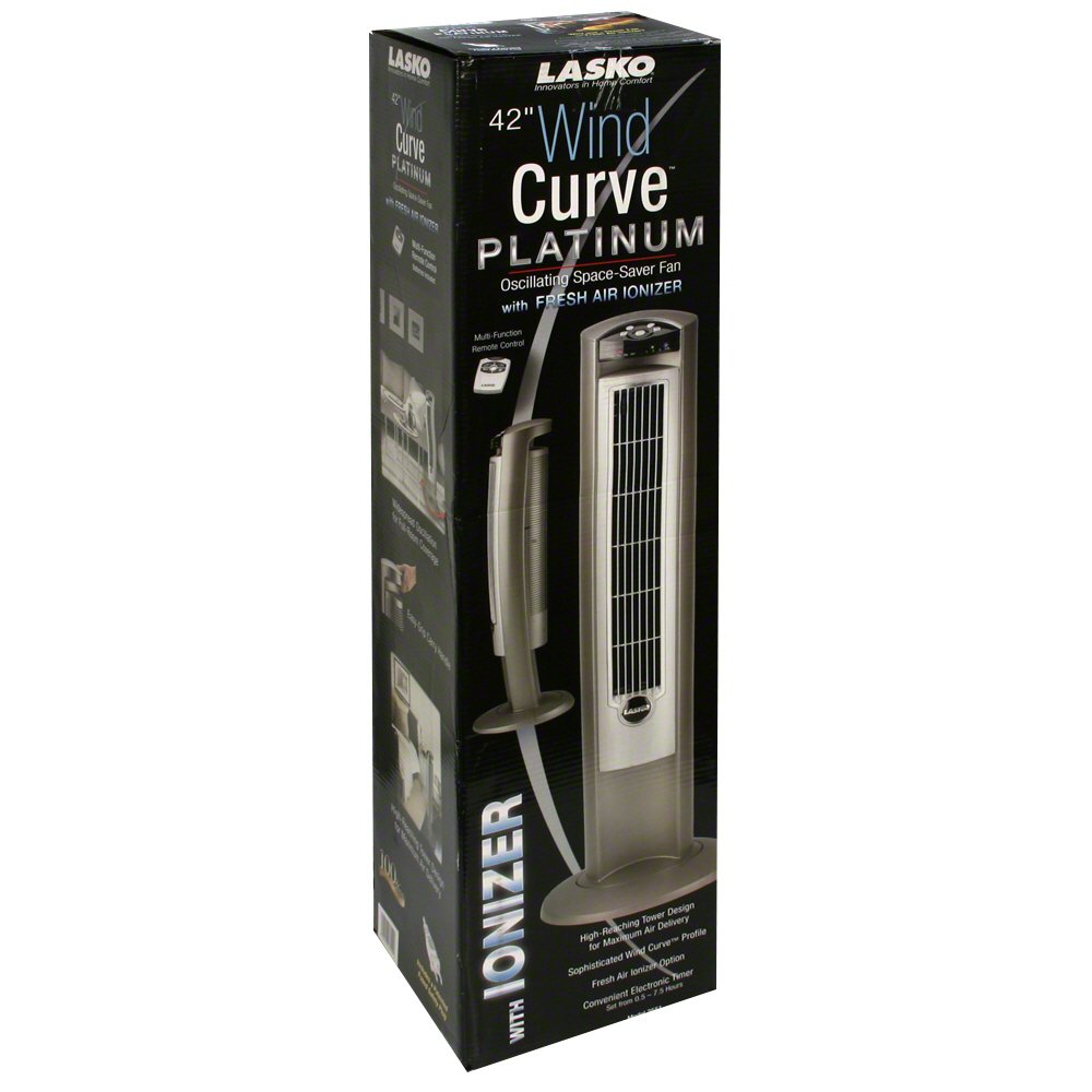 Lasko Wind Curve Platinum Fan Shop Fans Air Purifiers At H E B