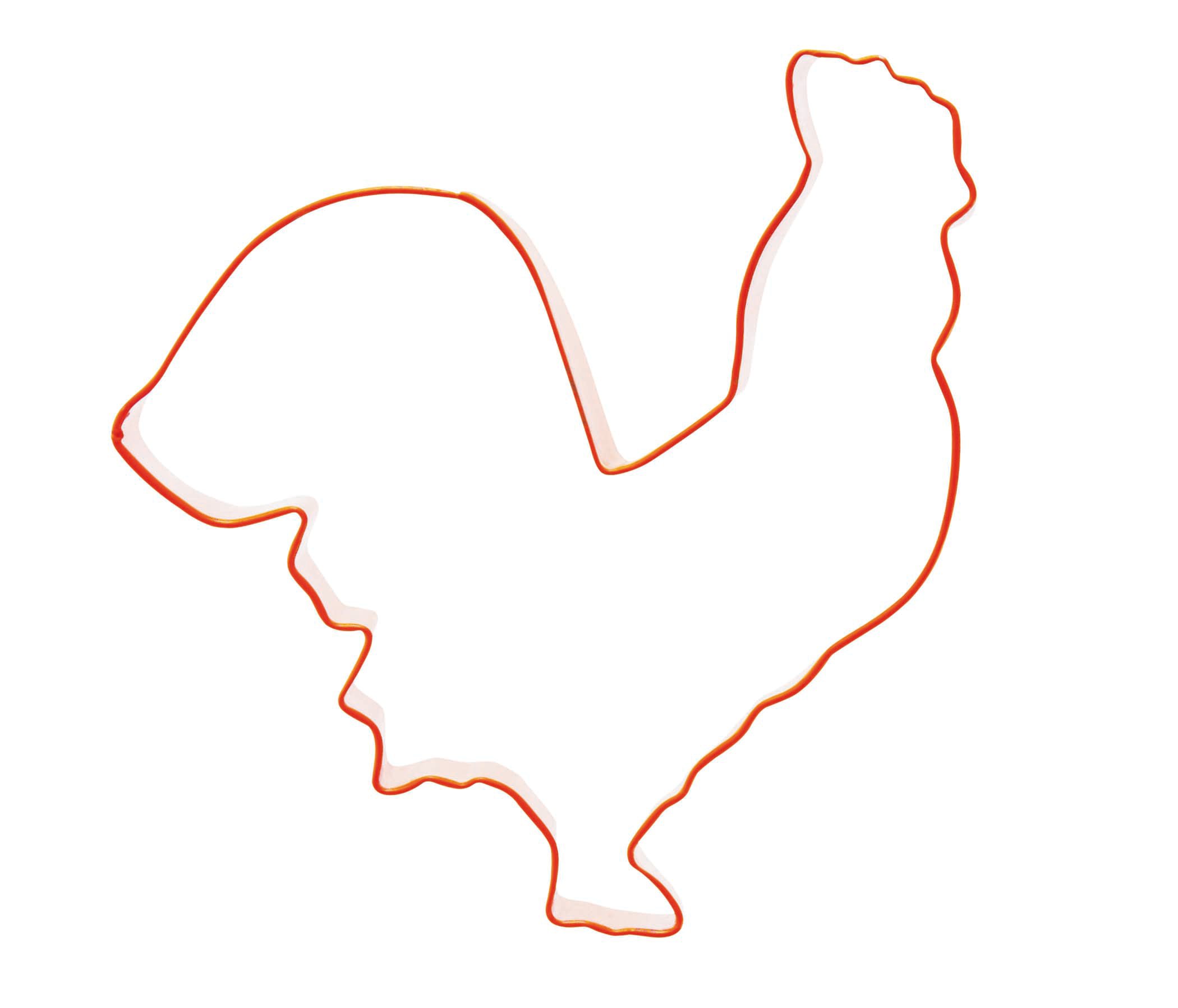 Cocinaware Large Rooster Red Cookie Cutter Shop Baking Tools at HEB