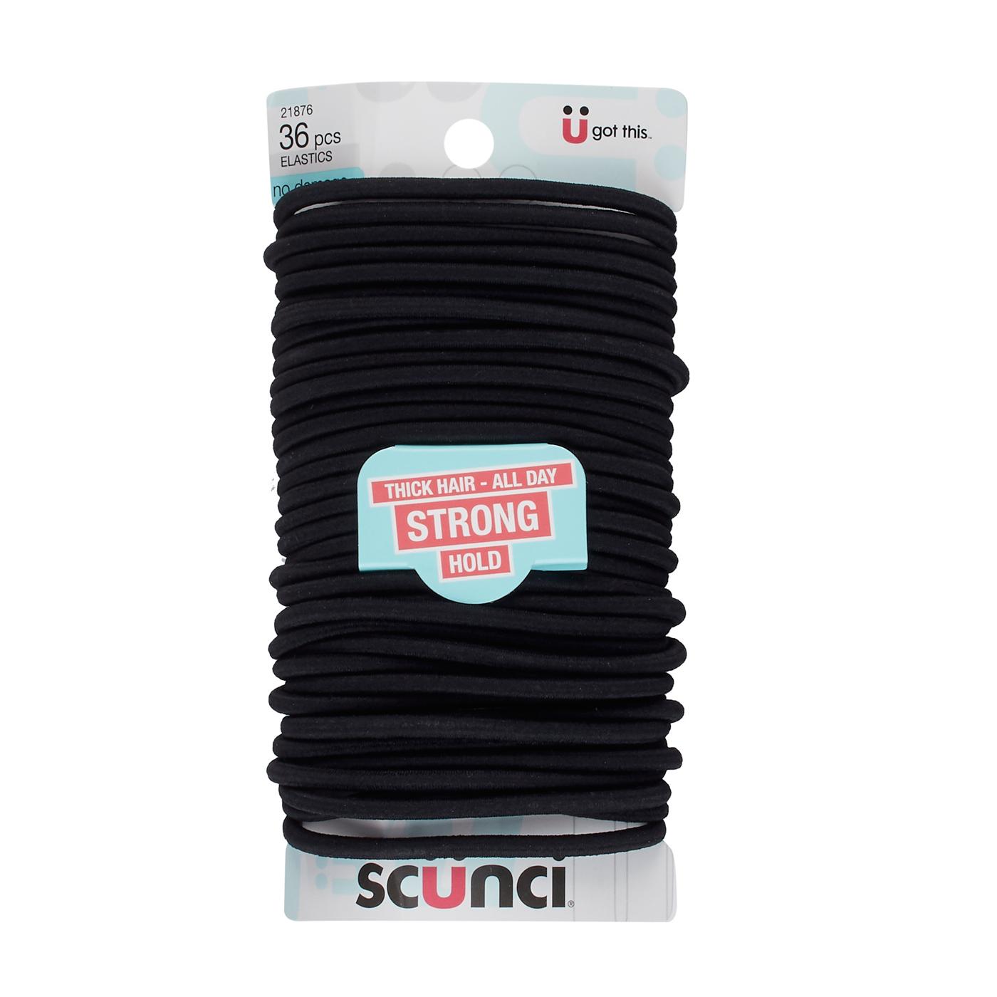 Scunci No Damage Large Black Elastics; image 1 of 2