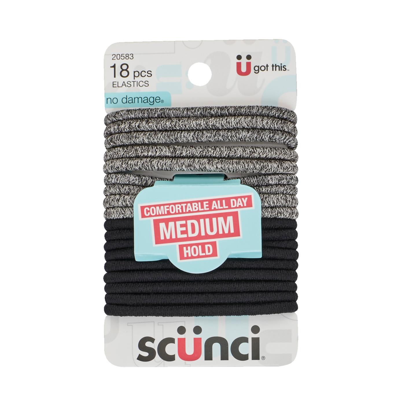 Scunci Active No Damage Space-Dyed Elastics; image 1 of 2